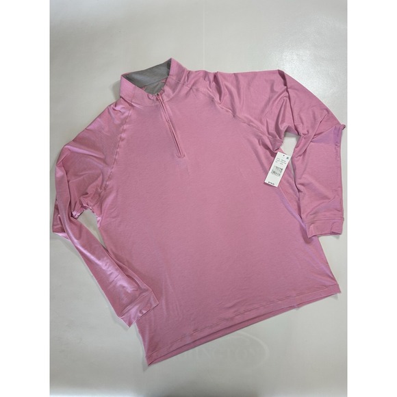johnnie-O Other - Johnnie-O Performance Quarter Zip Pullover Men's Large Pink UPF 50 NWT